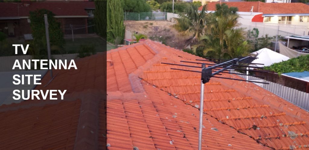 Hills TV antenna on roof